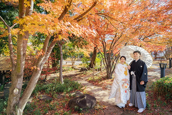 藤田邸跡公園での前撮り-01