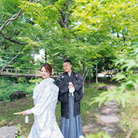 藤田邸跡公園の和装前撮りフォト-02