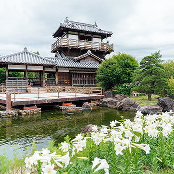 池田城跡公園での和装前撮り-01