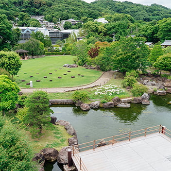 池田城跡公園での和装前撮り-02