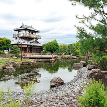 池田城跡公園での和装前撮り-10