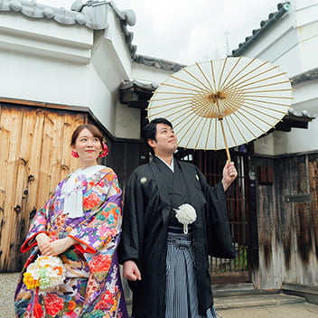 大阪の古民家での和装前撮り-01