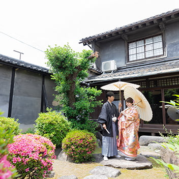 大阪の古民家での和装前撮り-02