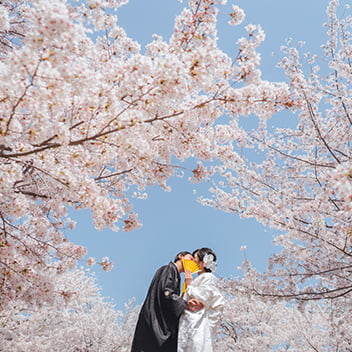 桜ヶ丘での和装前撮り-02