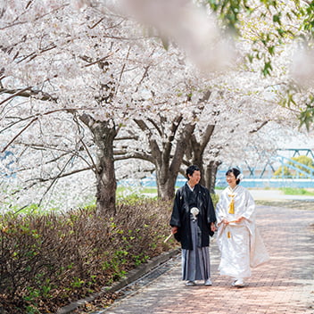 桜ヶ丘での和装前撮り-10