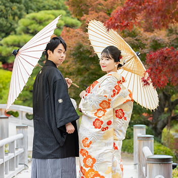 紅葉の和装前撮り-09