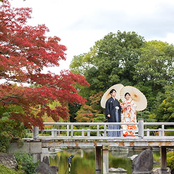 紅葉の和装前撮り-10