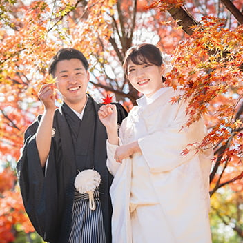 紅葉の和装前撮り-15