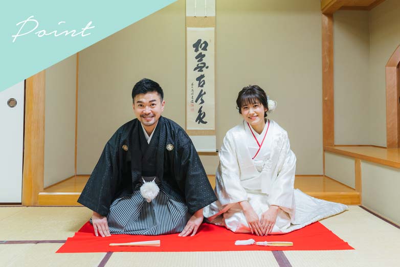 大人気の和室!お座りショットも撮れます