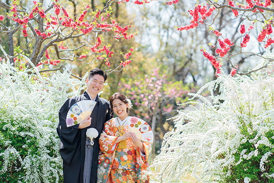 藤田邸跡公園での前撮り-01