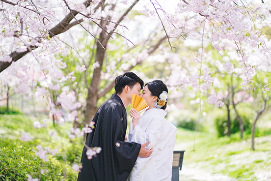 藤田邸跡公園での前撮り-02