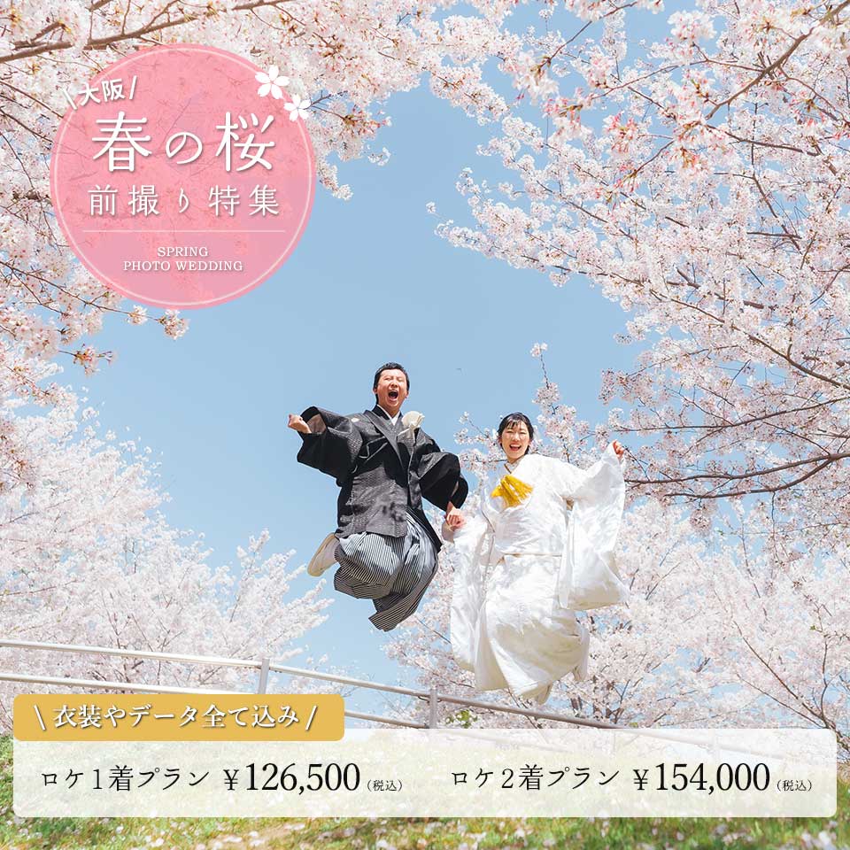 大阪 春の桜前撮り特集