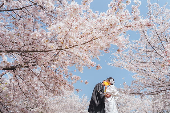 桜ヶ丘での前撮り-01