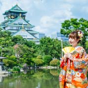大阪城での前撮り