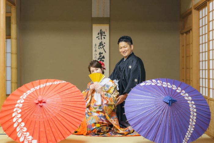 和室で座りアレンジ