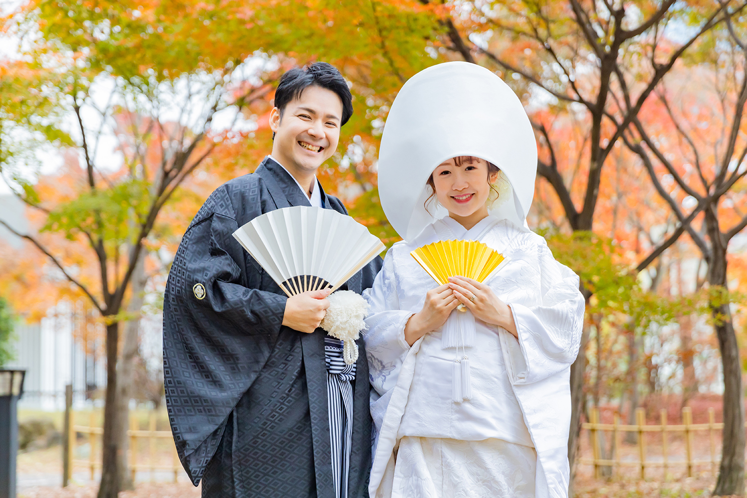 秋の大阪紅葉和装前撮り