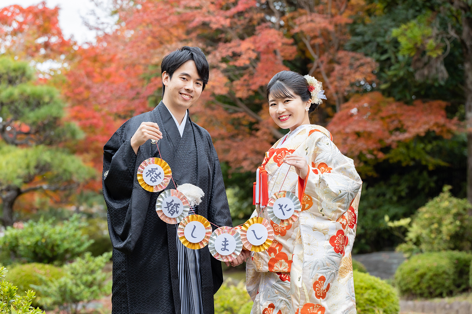 大仙公園の紅葉前撮り