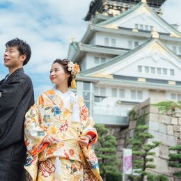 大阪城での前撮りをご紹介